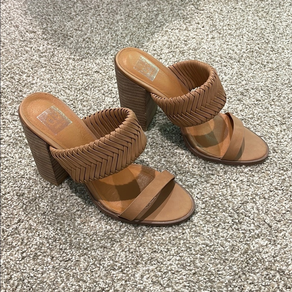 Tan Women's Heeled Sandals